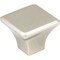 Jeffrey Alexander 1-1/4" Overall Length Polished Nickel Square Marlo Cabinet Knob 972L-NI - alternate 1